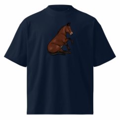 Unisex Organic Oversized High Neck T-Shirt