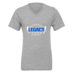 Unisex CVC Jersey V-Neck T-Shirt