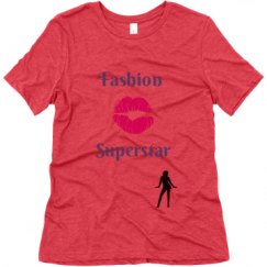 Ladies Relaxed Fit Super Soft Triblend Tee