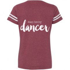 Ladies Relaxed Fit Vintage Sports Tee