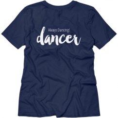 Ladies Relaxed Fit V-Neck Tee