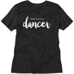 Ladies Relaxed Fit Super Soft Triblend V-Neck Tee