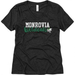 Ladies Relaxed Fit Super Soft Triblend V-Neck Tee