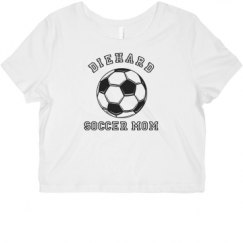 Ladies Slim Fit Crop Top Tee