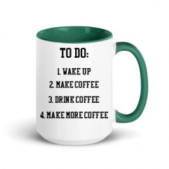 15oz Ceramic Mug with Color Inside