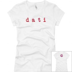 True pink "dati" slim fit top