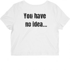 Ladies Slim Fit Crop Top Tee