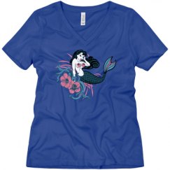Ladies Relaxed Fit V-Neck Tee