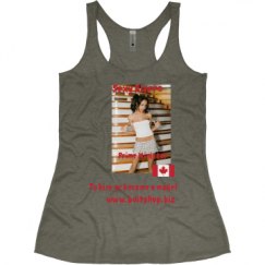Ladies Slim Fit Super Soft Racerback Triblend Tank