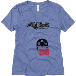 Ladies Relaxed Fit Super Soft Triblend V-Neck Tee