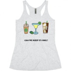 Ladies Slim Fit Super Soft Racerback Triblend Tank