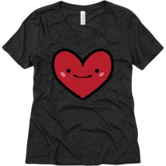 Ladies Relaxed Fit Super Soft Triblend V-Neck Tee