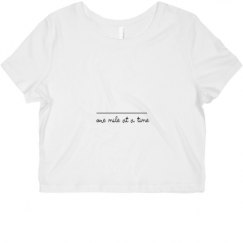 Ladies Slim Fit Crop Top Tee