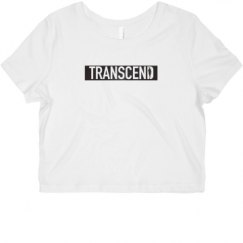 Ladies Slim Fit Crop Top Tee