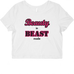 Ladies Slim Fit Crop Top Tee