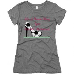 Ladies Slim Fit Super Soft Triblend Tee