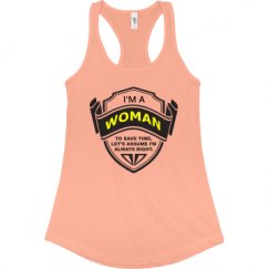 Ladies Slim Fit Racerback Tank Top