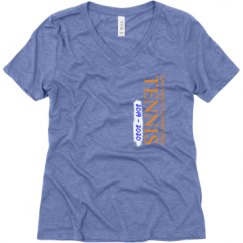 Ladies Relaxed Fit Super Soft Triblend V-Neck Tee
