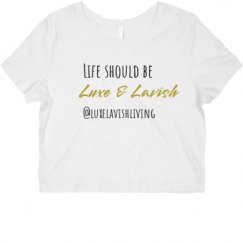 Ladies Slim Fit Crop Top Tee