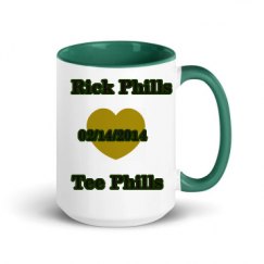 15oz Ceramic Mug with Color Inside