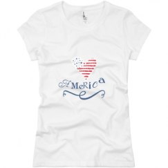 Ladies Slim Fit Basic Promo Jersey Tee