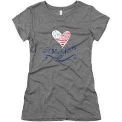 Ladies Slim Fit Super Soft Triblend Tee