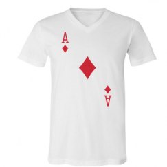 Unisex V-Neck Jersey Tee