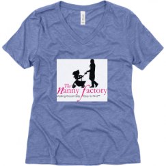 Ladies Relaxed Fit Super Soft Triblend V-Neck Tee