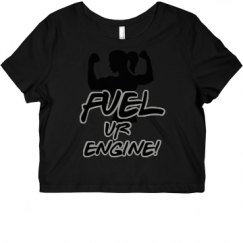 Ladies Slim Fit Crop Top Tee