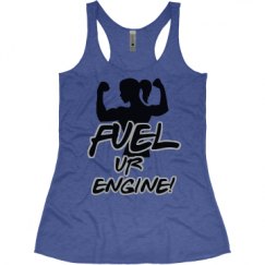 Ladies Slim Fit Super Soft Racerback Triblend Tank