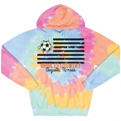 Unisex Tie-Dye Fleece Hoodie