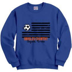 Unisex Film and Foil Crewneck Sweatshirt