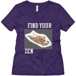 Ladies Relaxed Fit V-Neck Tee