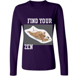 Ladies Relaxed Fit Basic Long Sleeve Tee