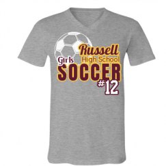 Unisex V-Neck Jersey Tee