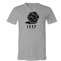 Unisex V-Neck Jersey Tee