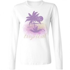 Ladies Relaxed Fit Basic Long Sleeve Tee