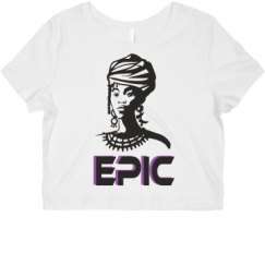 Ladies Slim Fit Crop Top Tee