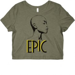 Ladies Slim Fit Crop Top Tee