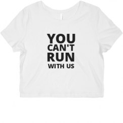 Ladies Slim Fit Crop Top Tee