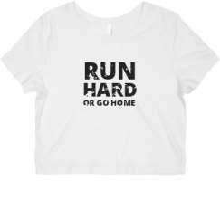 Ladies Slim Fit Crop Top Tee