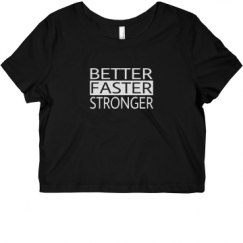 Ladies Slim Fit Crop Top Tee