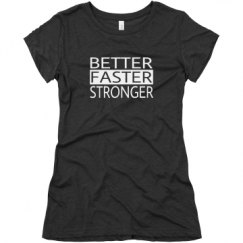 Ladies Slim Fit Super Soft Triblend Tee