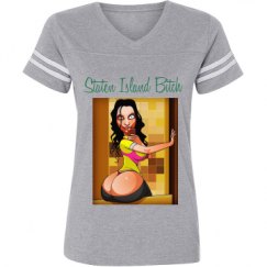 Ladies Relaxed Fit Vintage Sports Tee