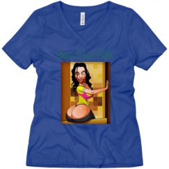 Ladies Relaxed Fit V-Neck Tee