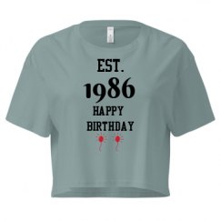 Ladies Festival Cali Crop Top Tee