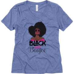 Ladies Relaxed Fit Super Soft Triblend V-Neck Tee