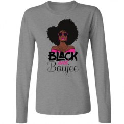 Ladies Relaxed Fit Basic Long Sleeve Tee