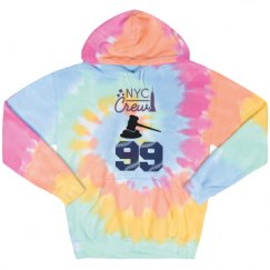 Unisex Tie-Dye Fleece Hoodie