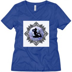 Ladies Relaxed Fit V-Neck Tee